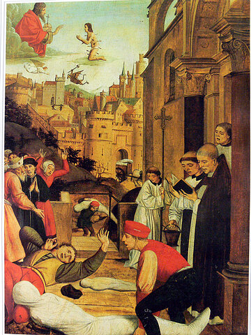 St. Sebastian betet für Pestopfer