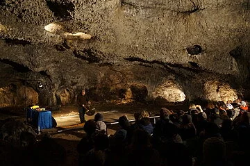 Tropfsteinhöhle Schulerloch, Finsterniskonzert, Günter Müller