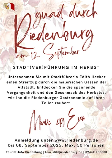 Kulinarische Stadtfühurung Guad durch Riedenburg