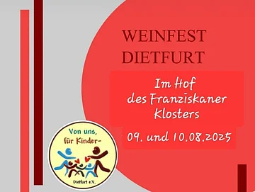 Weinfest Von uns für Kinder 2025 Plakat
