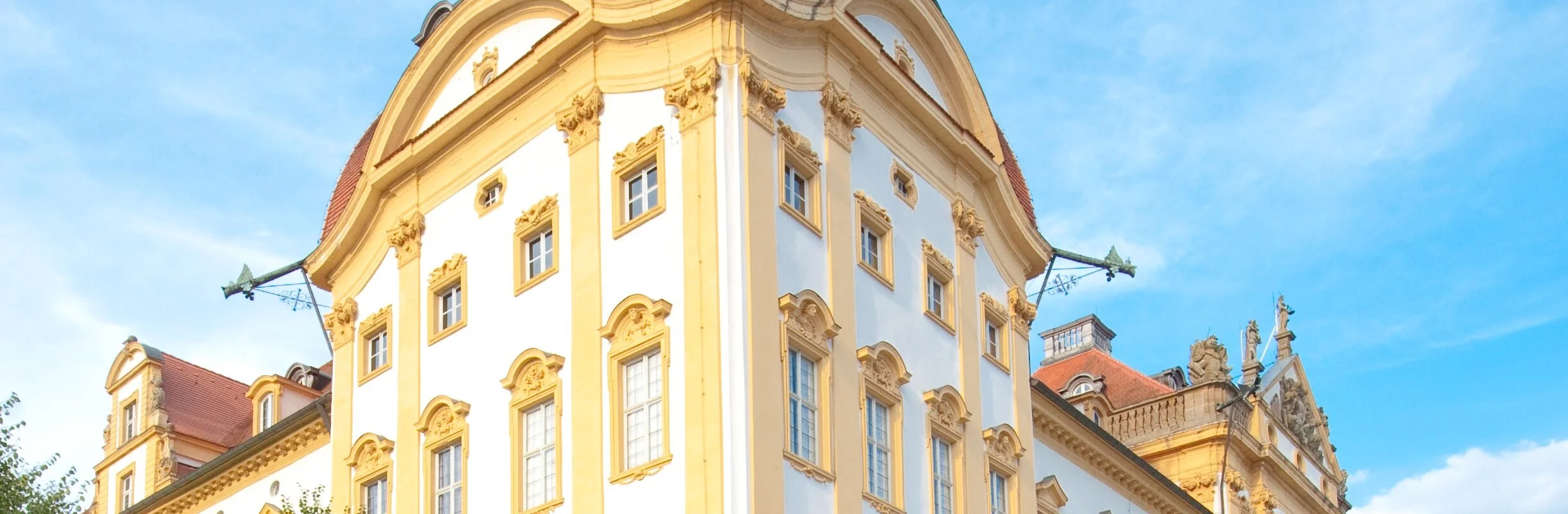 Der Eckturm des Westflügels im Deutschordensschloss in Ellingen