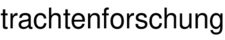 trachtenforschung
